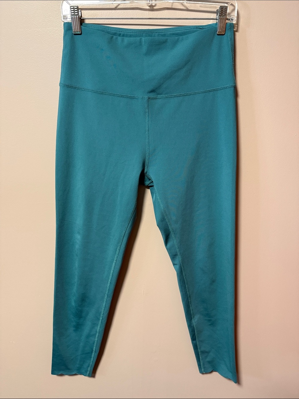 High-Waist Teal Performance Leggings for Women